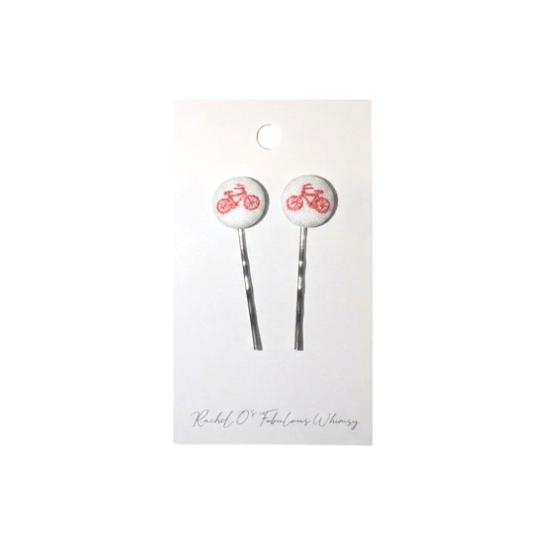 Red Bike Moment Hairpins