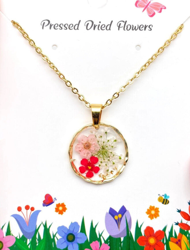 Pressed Flower Necklace
