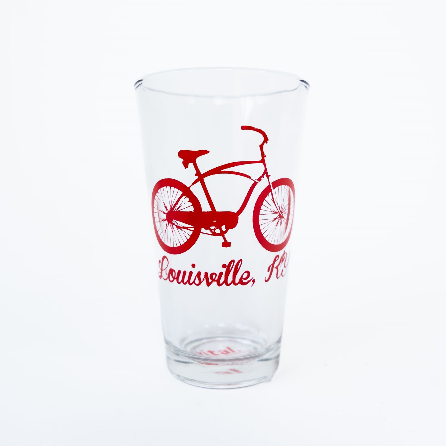 Red Bike Moment Pint Glass