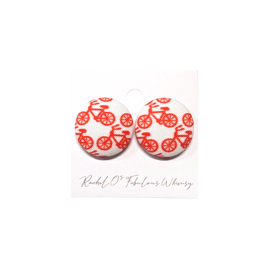 Jumbo Red Bike Moment Earrings