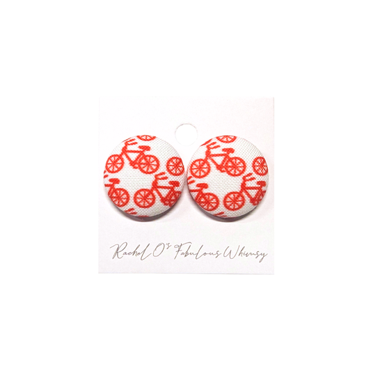 Jumbo Red Bike Moment Earrings