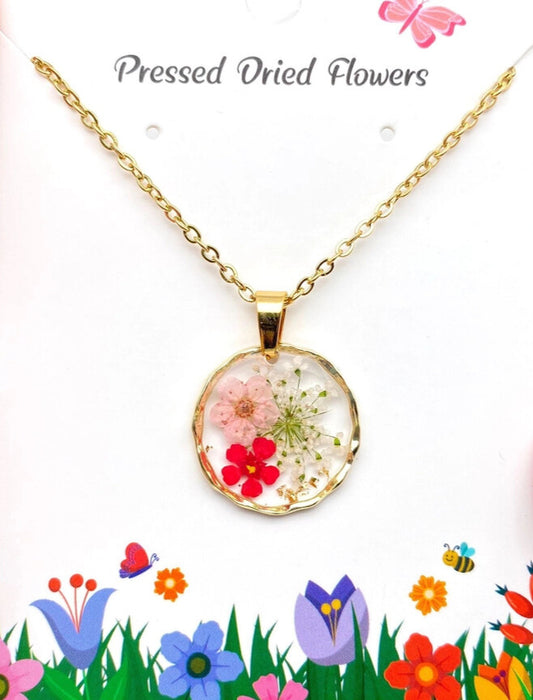 Pressed Flower Necklace