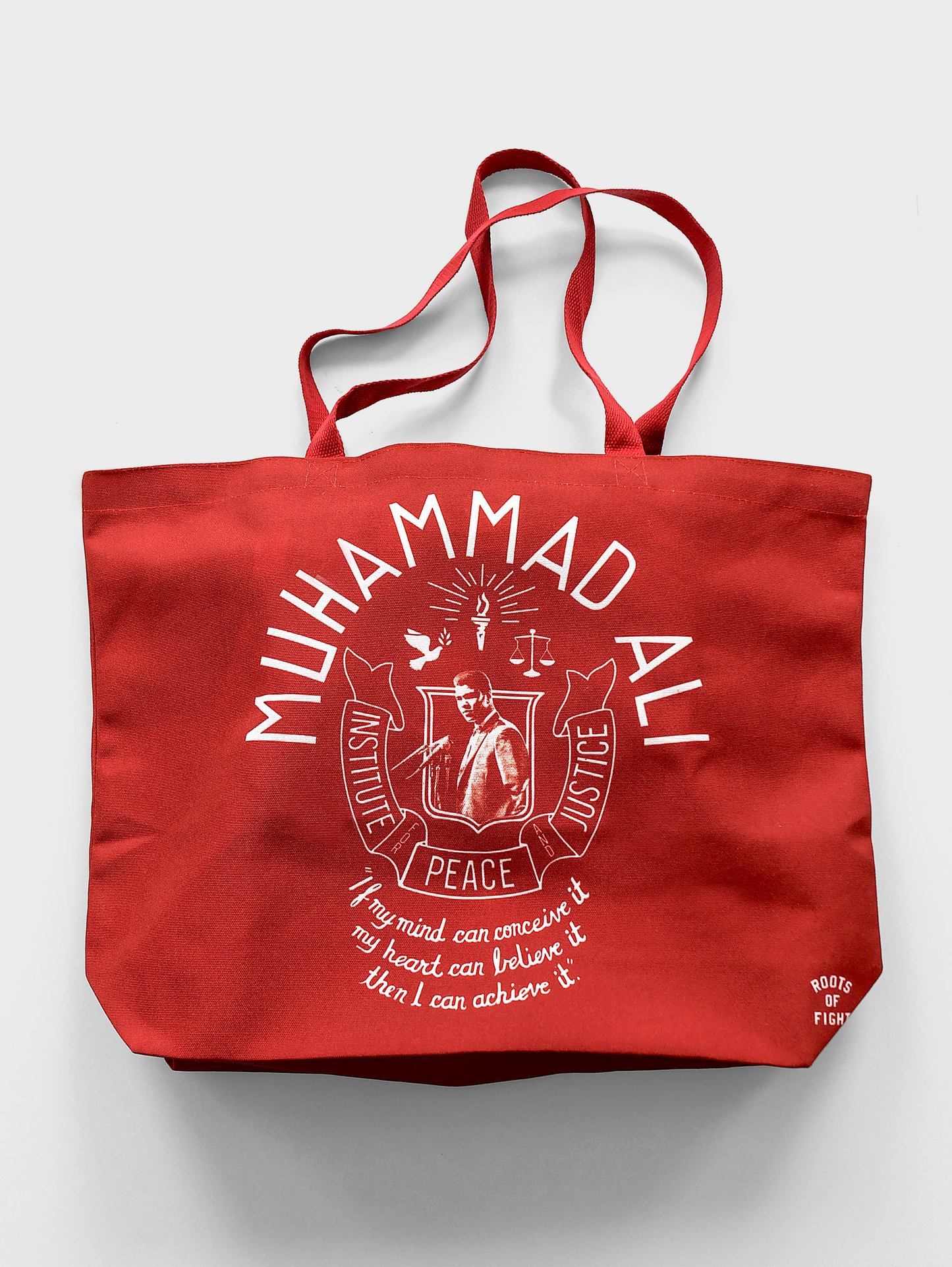 Ali "Believe It" Cardinal Tote Bag